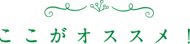 ここがオススメ！